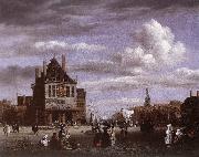 RUISDAEL, Jacob Isaackszon van The Dam Square in Amsterdam oil painting on canvas